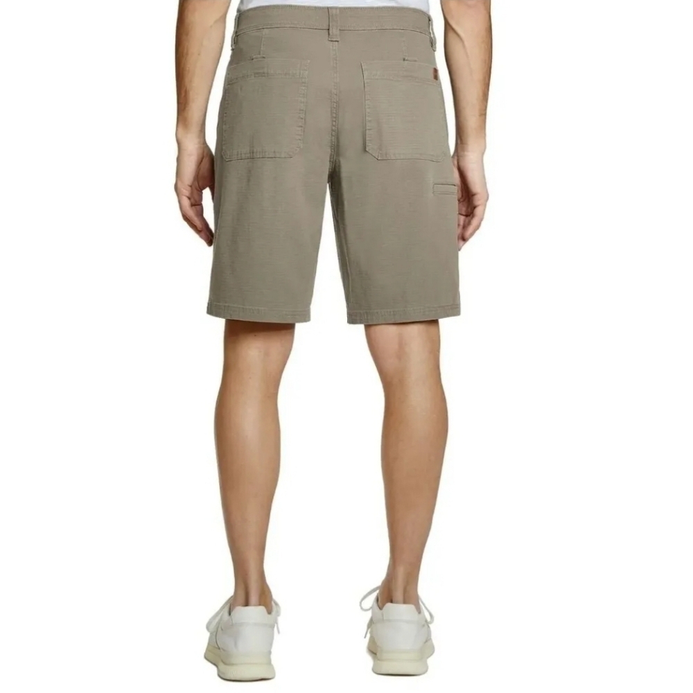 NWT Men's Weatherproof Flex Waistband Utility Trail Ripstop Shorts Birch Sz 40